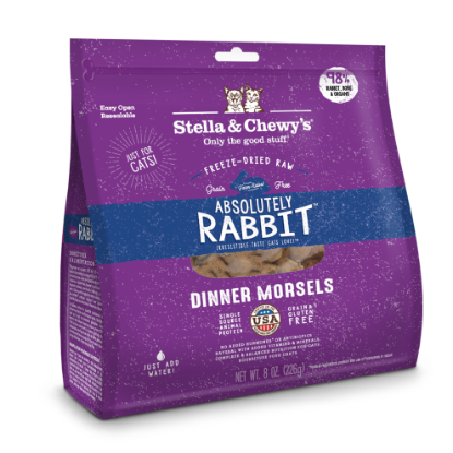 Picture of Stella & Chewy's Absolutely Rabbit Freeze-Dried Raw Cat Food 8 oz