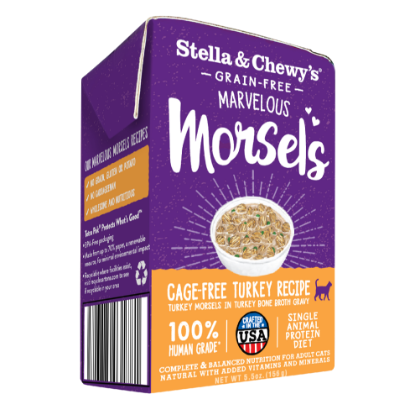 Picture of Stella & Chewy's Cage-Free Turkey Recipe Cat MARVELOUS Morsels 5.5 oz