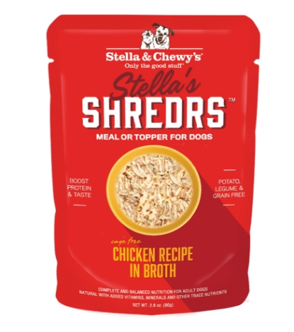 Picture of Stella & Chewy's Chicken Recipe in Broth Stella's Shredrs Wet Food For Dogs 2.8 oz