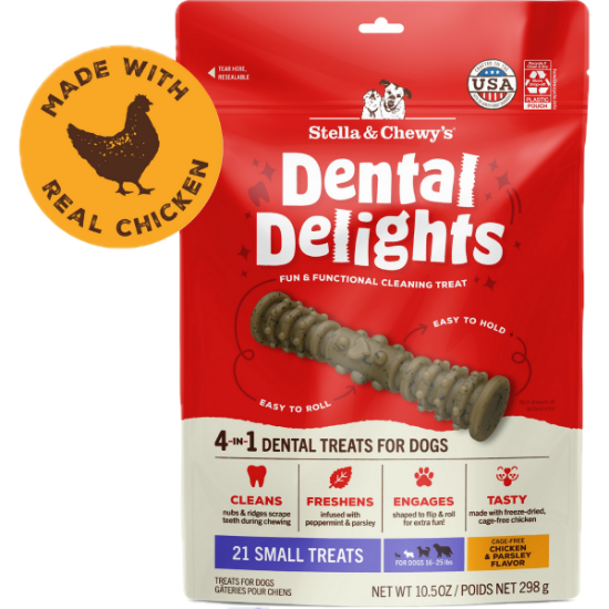 圖片 (大) 21 支 袋裝 小型犬 凍乾放養雞 4合1 趣味潔齒骨 