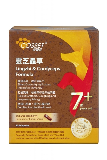 Picture of Cosset Lingzhi & Cordyceps Formula for Senior Dogs 30 caps