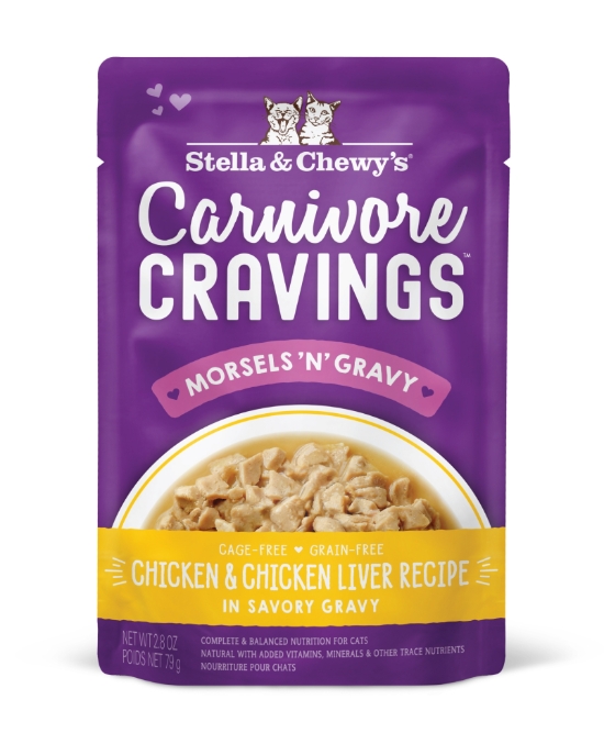Picture of (2.8 oz.x24)Chicken & Chicken Liver Recipe in Savory Gravy Carnivore Cravings Pouch