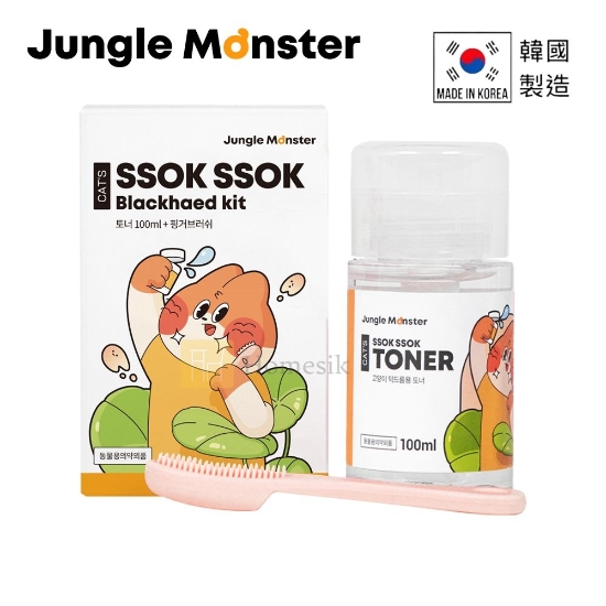 圖片 韓國貓咪專用粉刺爽膚水套裝 (附專用軟矽膠指刷 ) 100亳升 