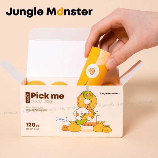 圖片 Pick Me 環保寵物便便袋 120個 (15個x8卷) 拾便袋 糞便袋 多用途垃圾袋