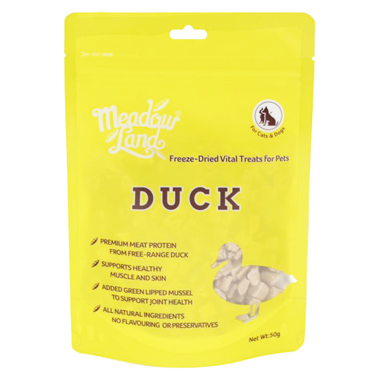 Picture of Meadowland Freeze Dried Duck Dog/Cat Treats 50g