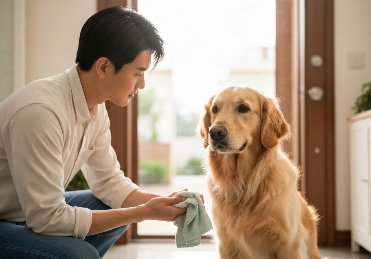 圖片 狗狗散步後點清潔?4個狗擦腳技巧告別髒腳印