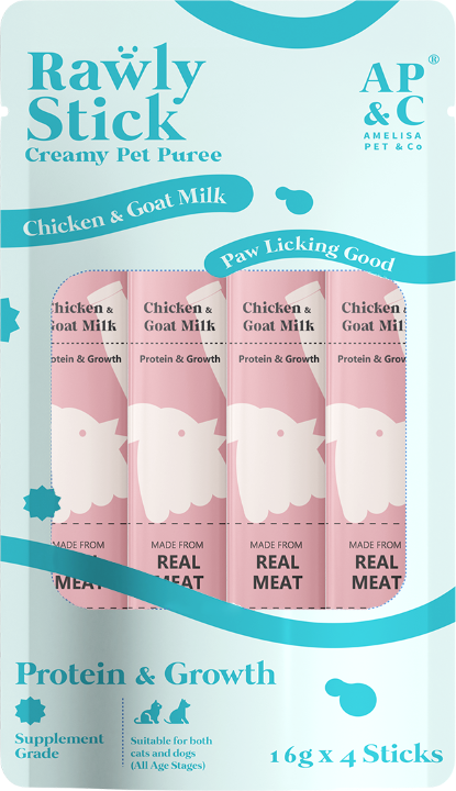 Picture of Rawly stick chicken & goat milk 16g 4 sticks/pack