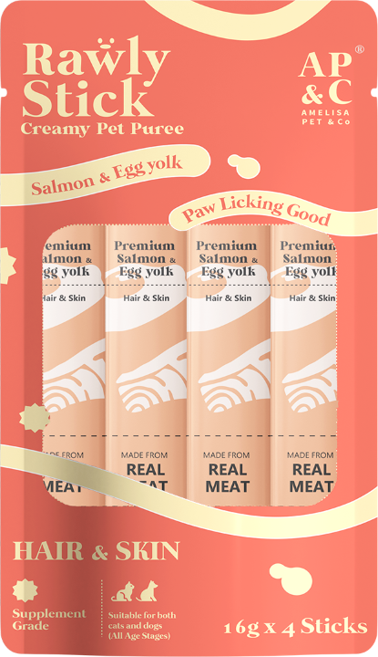 Picture of Rawly stick Salmom & Egg yolk 16g 4 sticks/pack