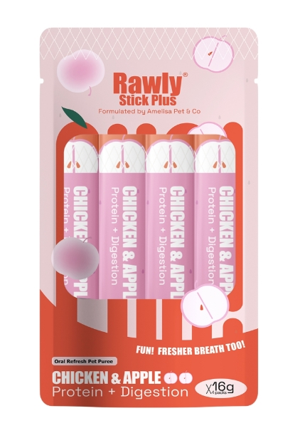 Picture of Rawly stick plus Chicken & Apple 16g 4 sticks/pack