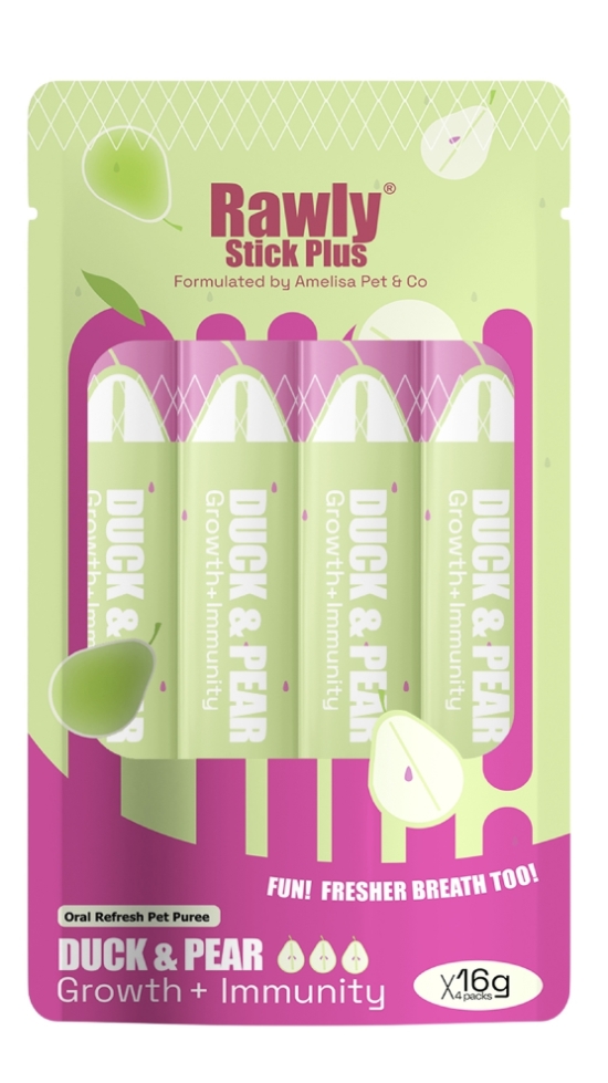 Picture of Rawly stick plus Duck & Pear 16g 4 sticks/pack