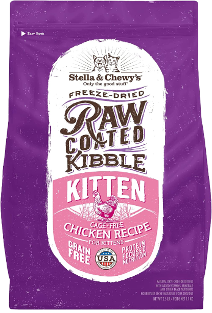 Picture of Stella & Chewy's Raw Coated Kibble Cage-Free Chicken Recipe Kibbles for Cats 2.5 lb