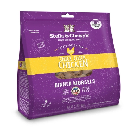 Picture of Stella & Chewy's Chick, Chick, Chicken Freeze-Dried Raw Cat Food 8 oz